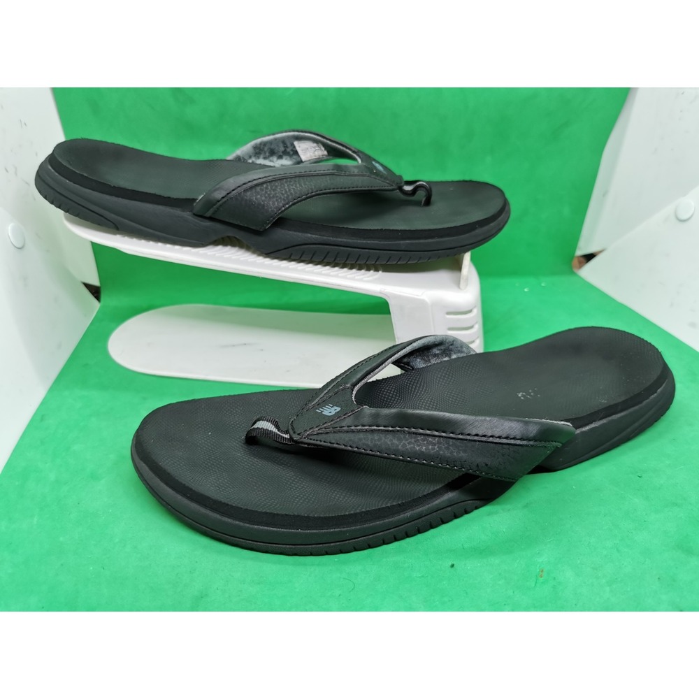 New Balance Womens W6090BK Flip Flop Thongs Comfort Black Size 11